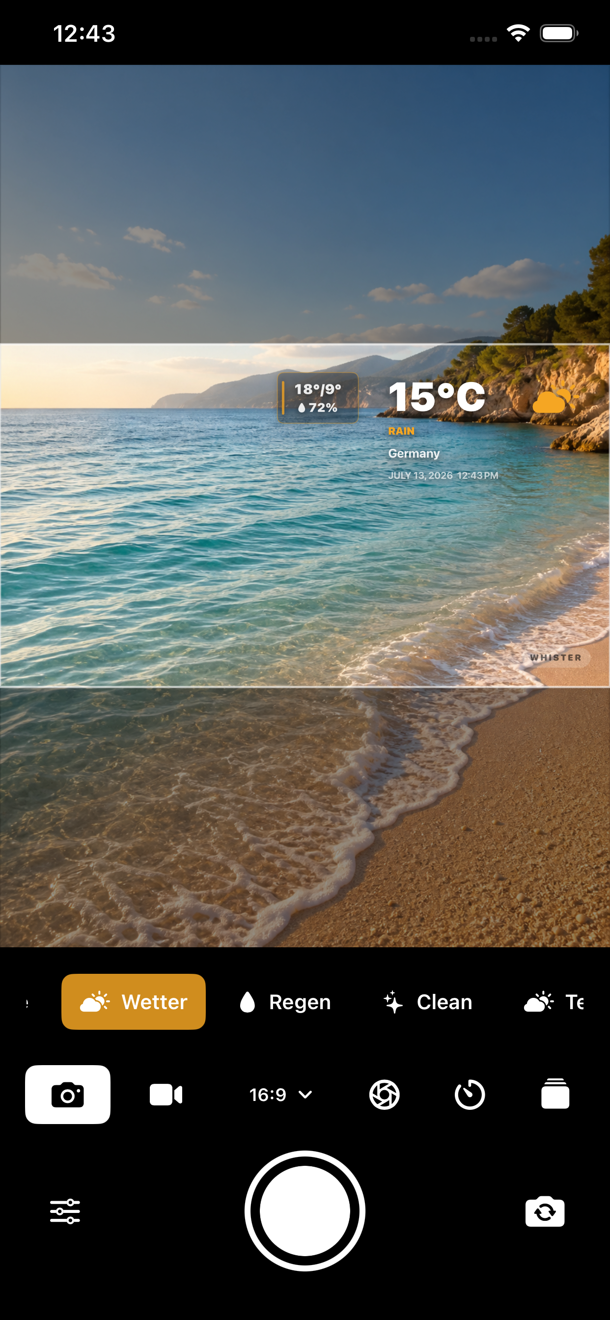 Weather overlay